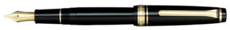 Stylo plume Sailor, série Professional Gear Noir GT (Slim, pointe 14kt)