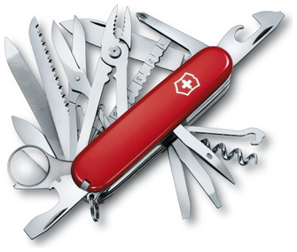 Couteau Victorinox, série Moyens couteaux de poche Rouge (Swiss Champ)
