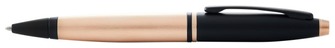Stylo bille Cross, série Calais Or rose/Noir