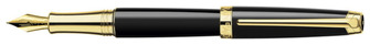 Stylo plume Caran d'Ache, série Léman Noir laqué GT