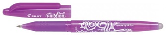 Stylo encre gel Pilot, série Frixion ball Encre violet pâle
