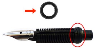 Pièce de remplacement Lamy, Série Parts - Pièces Noir (O-Ring 2000)