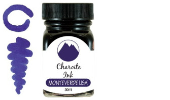 Bouteille d'encre Monteverde, série Gemstone Ink Collection Encre Charoite - 30ml