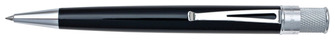 Stylo bille roulante rétractable Retro 51, série Tornado Classic Lacquers Noir