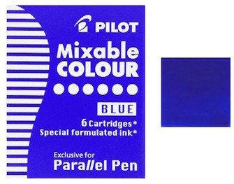 Pilot Ink cartridge, Parallel series Blue ink