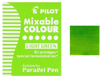 Pilot Ink cartridge, Parallel series Light green ink