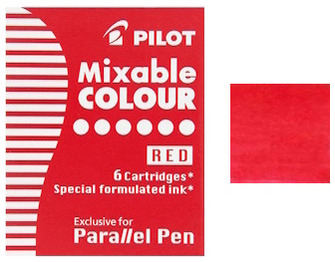 Pilot Ink cartridge, Parallel series Red ink