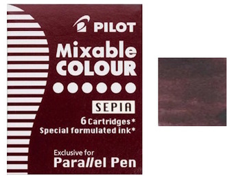 Pilot Ink cartridge, Parallel series Brown ink (Sepia)