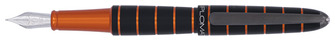 Stylo plume Diplomat, série Elox Ring Noir/Orange