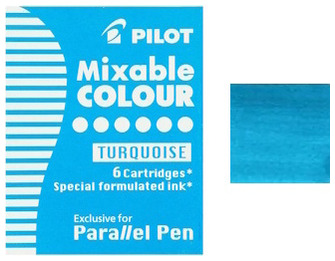 Pilot Ink cartridge, Parallel series Turquoise ink