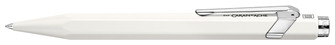 Stylo à bille roulante rétractable Caran d'Ache, série 849 Roller Blanc