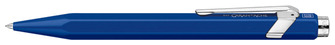 Stylo à bille roulante rétractable Caran d'Ache, série 849 Roller Bleu