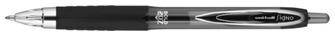 Stylo encre gel Uni-Ball, série Signo RT 207 Encre noire (Large)