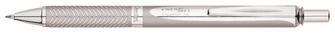 Stylo encre gel rétractable Pentel, série EnerGel Alloy Argenté