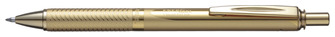 Stylo encre gel rétractable Pentel, série EnerGel Alloy Doré