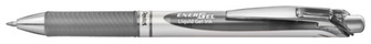 Stylo encre gel rétractable Pentel, série EnerGel Encre grise (Metal tip)
