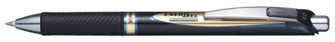 Stylo encre gel rétractable Pentel, série EnerGel Encre bleue PERMANENTE* (Metal tip)