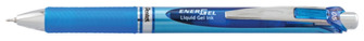 Stylo encre gel rétractable Pentel, série EnerGel Encre bleue (Needle tip)