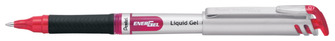 Stylo encre gel Pentel, série EnerGel Capped Encre rouge (Metal tip)