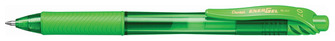 Stylo encre gel rétractable Pentel, série EnerGel-X Encre vert citron (Metal tip)