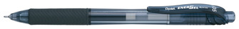 Stylo encre gel rétractable Pentel, série EnerGel-X Encre noire (Needle tip)