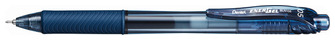 Stylo encre gel rétractable Pentel, série EnerGel-X Encre bleu marine (Needle tip)