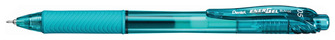 Stylo encre gel rétractable Pentel, série EnerGel-X Encre turquoise (Needle tip)