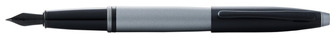 Stylo plume Cross, série Calais Gris/Noir