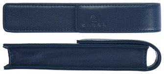 Étui pour stylo Cross, série Leather Bleu nuit (Simple)