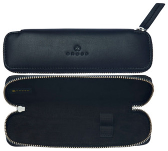 Étui pour stylo Cross, série Leather Noir (Double)