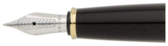 Pointe de stylo plume Cross, série Pièces Acier inoxydable - Anneau plaqué or (Bailey)