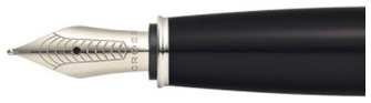 Pointe de stylo plume Cross, série Pièces Acier inoxydable - Anneau plaqué chrome (Bailey)