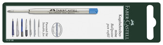 Recharge stylo Faber-Castell Office, série Recharge & encre Encre bleu