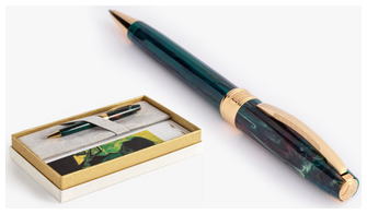 Stylo bille Visconti, série Édition Spéciale Van Gogh Vert foncé (The Novel Reader)