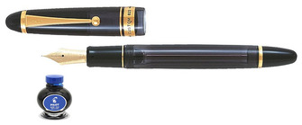 Stylo plume Pilot, série Custom 823 Noir GT (Encre bleu)