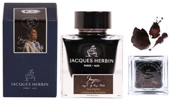 Bouteille d'encre Jacques Herbin, série Les encres Créations d'artistes Encre Shogun - 50ml