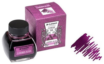 Bouteille d'encre Platinum, série Classic Ink Encre lavande (Lavender Black - 60ml)