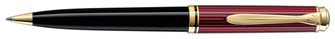 Stylo bille Pelikan, série Souveran 800 Noir-Rouge Gt