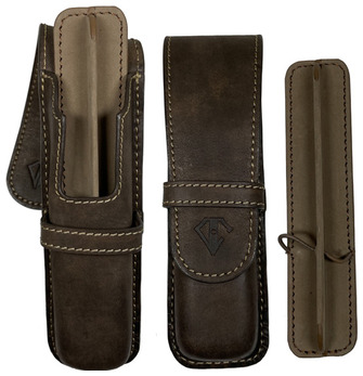 Étui Dee Charles, série 2 Pen Box  Cuir brun  (Rawhide Gold)