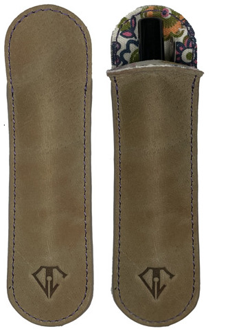 Étui Dee Charles, série Single Pen Case Beige (Desert Purple)