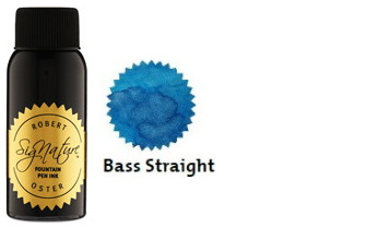Bouteille d'encre Robert Oster, série Blues & Teals (Bass Straight) 50ml