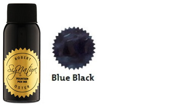 Bouteille d'encre Robert Oster, série Blues & Teals (Blue Black) 50ml