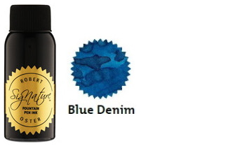 Bouteille d'encre Robert Oster, série Blues & Teals (Blue Denim) 50ml