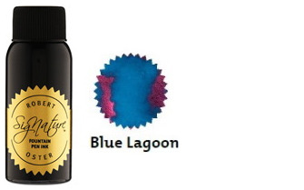 Bouteille d'encre Robert Oster, série Blues & Teals (Blue Lagoon) 50ml