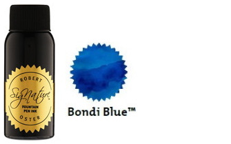 Bouteille d'encre Robert Oster, série Blues & Teals (Bondi Blue) 50ml