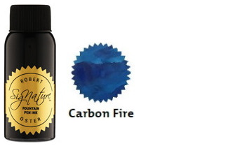 Bouteille d'encre Robert Oster, série Blues & Teals (Carbon Fire) 50ml