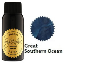Bouteille d'encre Robert Oster, série Blues & Teals (Great Southern Ocean) 50ml