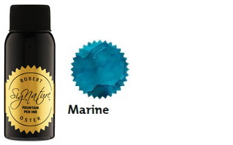 Bouteille d'encre Robert Oster, série Blues & Teals (Marine) 50ml