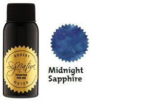 Bouteille d'encre Robert Oster, série Blues & Teals (Midnight Sapphire) 50ml