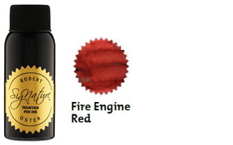 Bouteille d'encre Robert Oster, série Reds (Fire Engine Red) 50ml